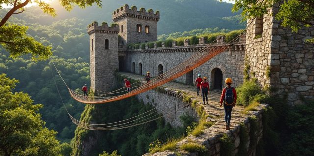 découvrez le fort de vancia, un site historique unique où l'accrobranche et les activités à sensations fortes vous attendent pour une aventure inoubliable en pleine nature.